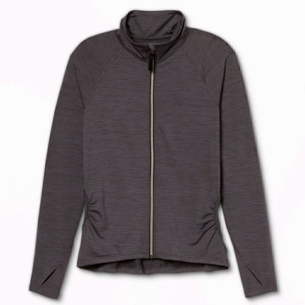 All in Motion - Women's Zip Front Jacket -XS - Dark Gray